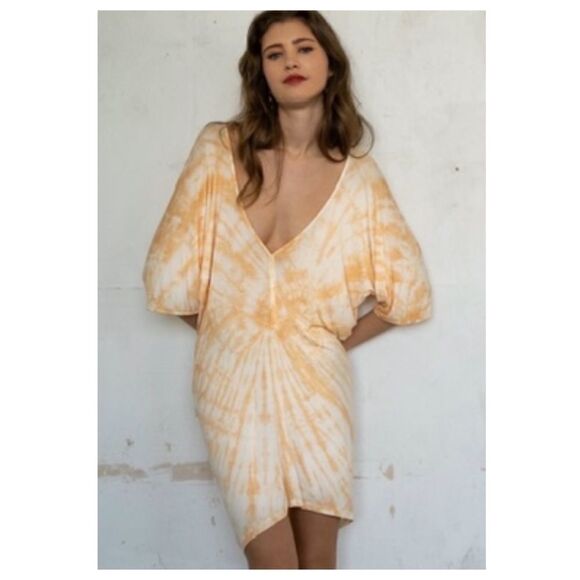 TIE Dye Dolman high low knitTunic Top - Picture 10 of 15